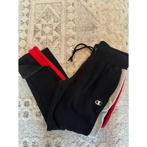 Champion Men's Multicolor Patchwork Sweat Set Size M Casual Outfit - Picture 3 of 7